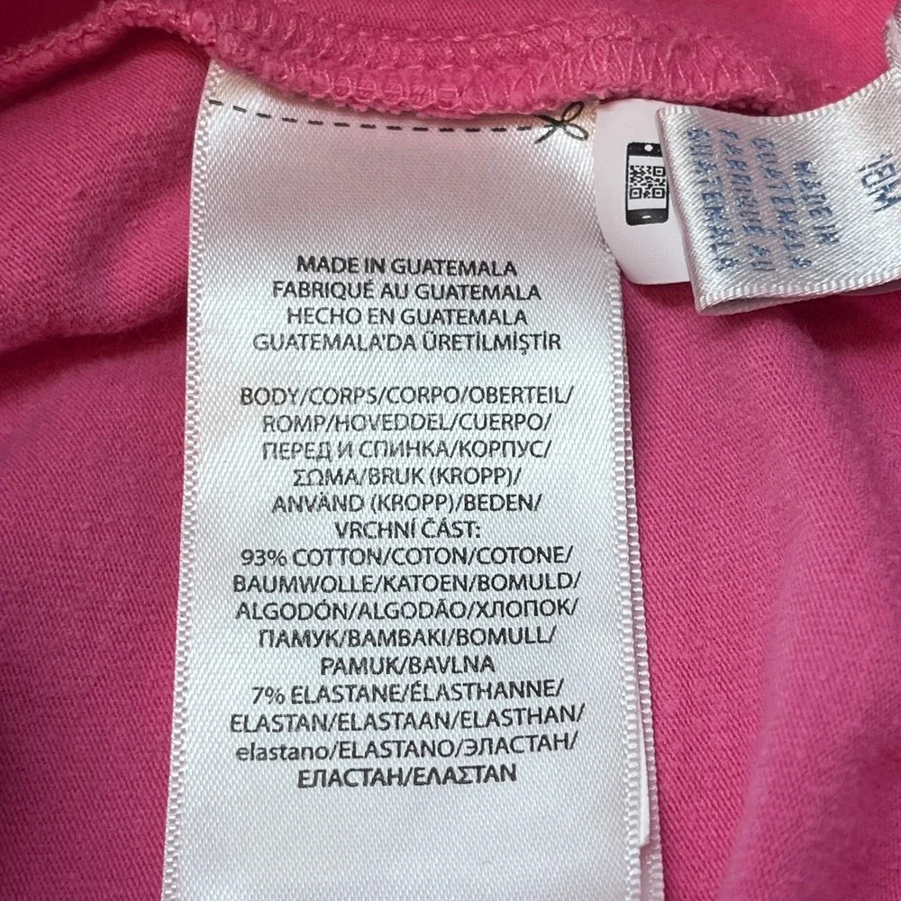 Ralph Lauren Baby Girls Classic Leggings Bright Pink Blue Pony Logo Size 18M